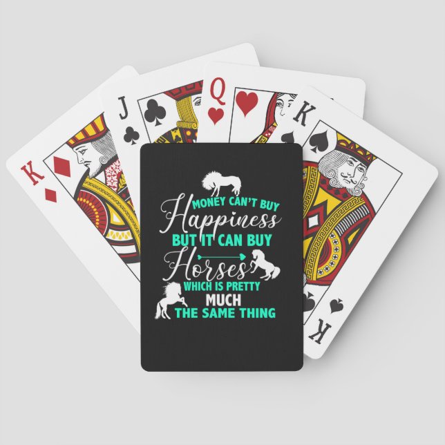 Jeu De Cartes L'argent peut acheter Cheval Mint Green (dos)