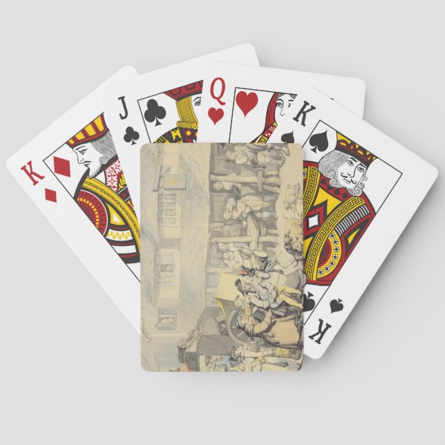 Jeu De Cartes L'arrivée du car d'étape à l'auberge de Sun, DBO (dos)