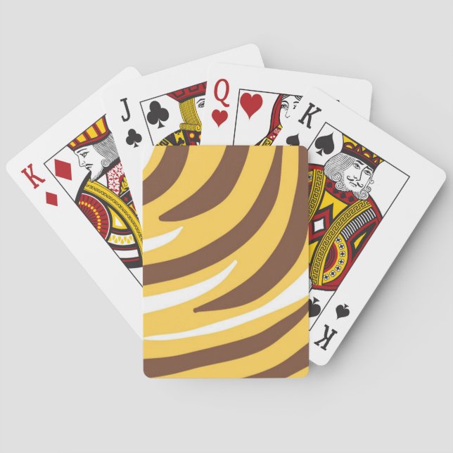 Jeu De Cartes l'art abstrait tigre (dos)