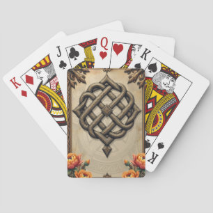 Jeu De Cartes L'art celtique et la splendeur florale dans des to