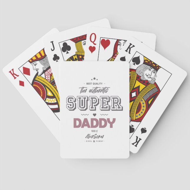Jeu De Cartes L'authentique super papa (dos)