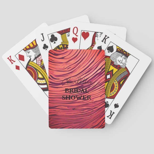 Jeu De Cartes Lavage de brosse Opulent Satin Rouge (dos)
