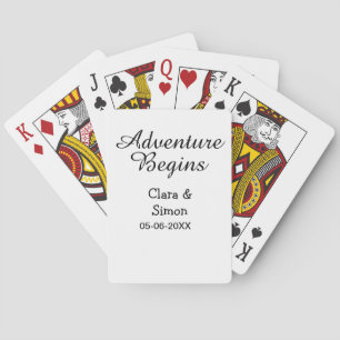 Jeu De Cartes L'aventure commence nom du couple marié datsimple