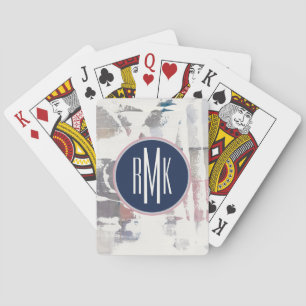 Jeu De Cartes Le blanc du monogramme   cultivent