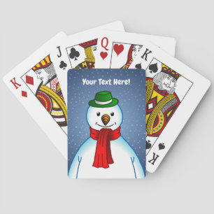 Jeu De Cartes Le bonhomme de neige et le temps neigeux