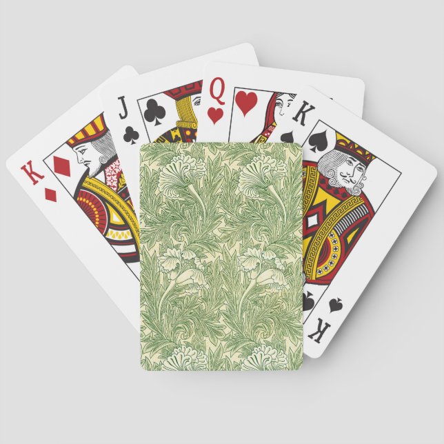 Jeu De Cartes Le célèbre motif Tulip de William Morris (dos)