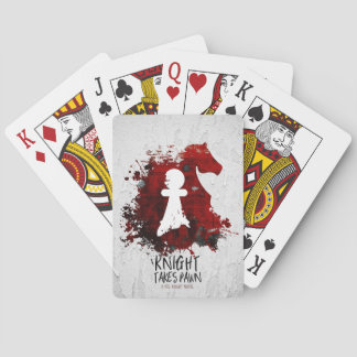Jeu De Cartes Le chevalier s'empare du pion par Martha Sweeney J