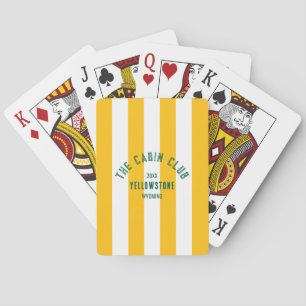 Jeu De Cartes Le Club Cabine Custom Crest Yellow Park Stripe