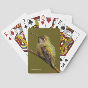 Jeu De Cartes Le colibri d'Anna sur la Trumpetvine écarlate