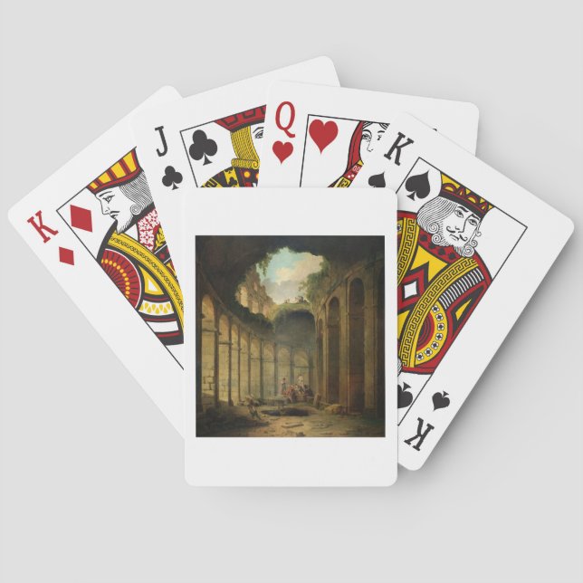 Jeu De Cartes Le Colisée, Rome (huile sur toile) (dos)