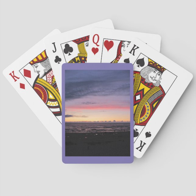 Jeu De Cartes Le coucher du soleil du lac Michigan (dos)