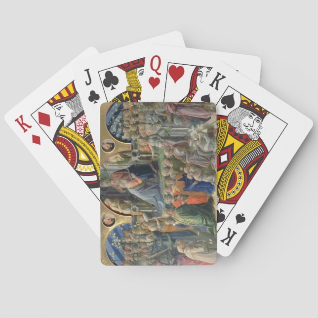 Jeu De Cartes Le couronnement de la Vierge, 1441-7 (tempéra sur  (dos)