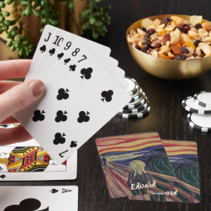 Jeu De Cartes Le Cri d'Edvard Munch, Expressionnisme Vintage