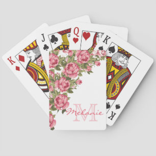 Jeu De Cartes Le cru rougissent les pivoines roses nom,