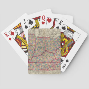 Jeu De Cartes Le Delaware, l'Illinois, l'Indiana, et l'Iowa