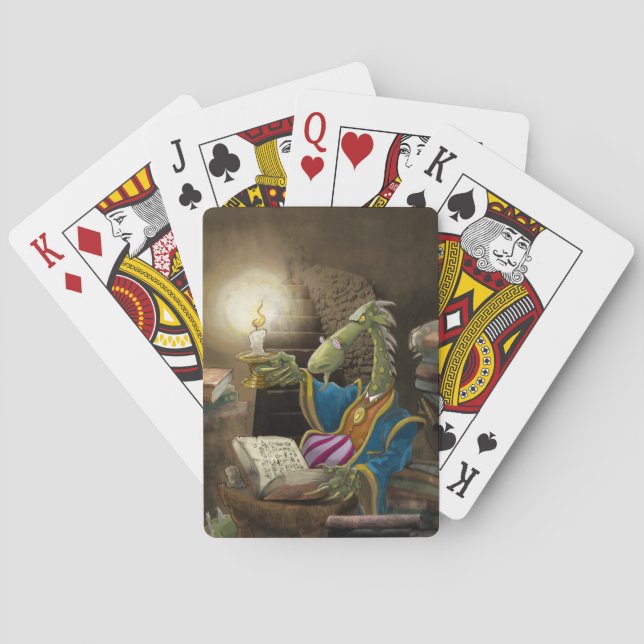 Jeu De Cartes le dragon qui joue aux cartes (dos)