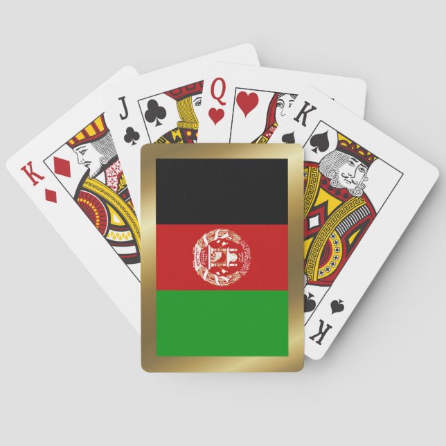 Jeu De Cartes Le drapeau afghan joue aux cartes (dos)