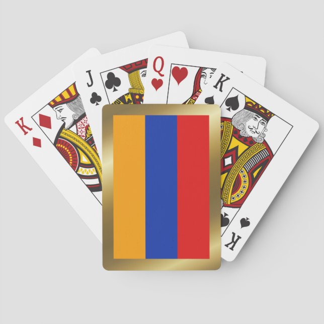 Jeu De Cartes Le drapeau arménien joue aux cartes (dos)