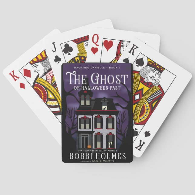 Jeu De Cartes Le fantôme de Halloween après des cartes de jeu (dos)
