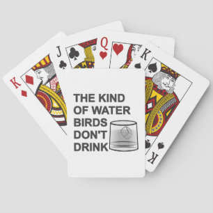Jeu De Cartes Le genre d'oiseaux aquatiques ne boivent pas