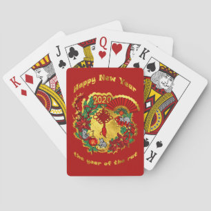 Jeu De Cartes Le Joyeux Nouvel An chinois du rat