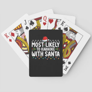 Jeu De Cartes Le Karaoké Avec Noël Père Noël