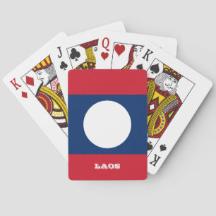 Jeu De Cartes Le Laos Jeu Drapeau, Laos Jouer Des Cartes