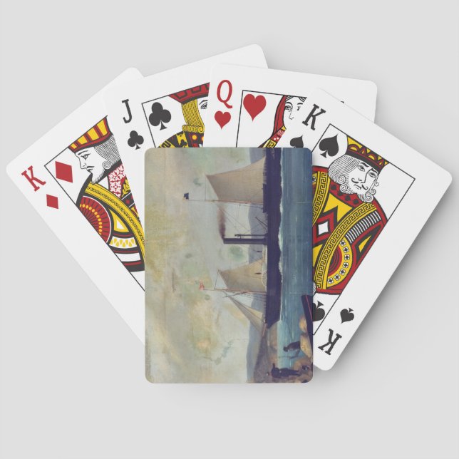 Jeu De Cartes Le 'Mallorcan', navire sur lequel George Sand et C (dos)