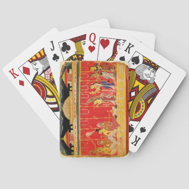 Jeu De Cartes Le mariage des parents de Krishna, d'une (dos)