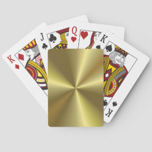 Jeu De Cartes Le Modèle moderne et branché Gold Look