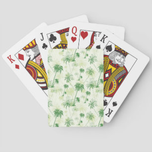 Jeu De Cartes Le Motif Green Palm Tree