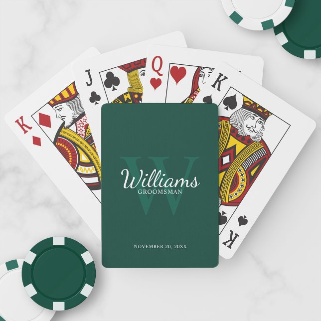 Jeu De Cartes Le nom et le monogramme des développeurs de script (Créateur téléchargé)