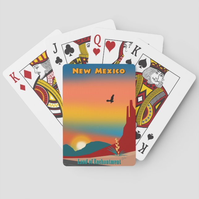 Jeu De Cartes Le Nouveau Mexique - terre d'enchantement (dos)