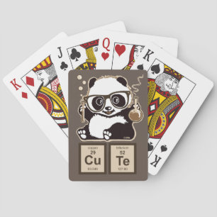 Jeu De Cartes Le panda chimiste a découvert mignon