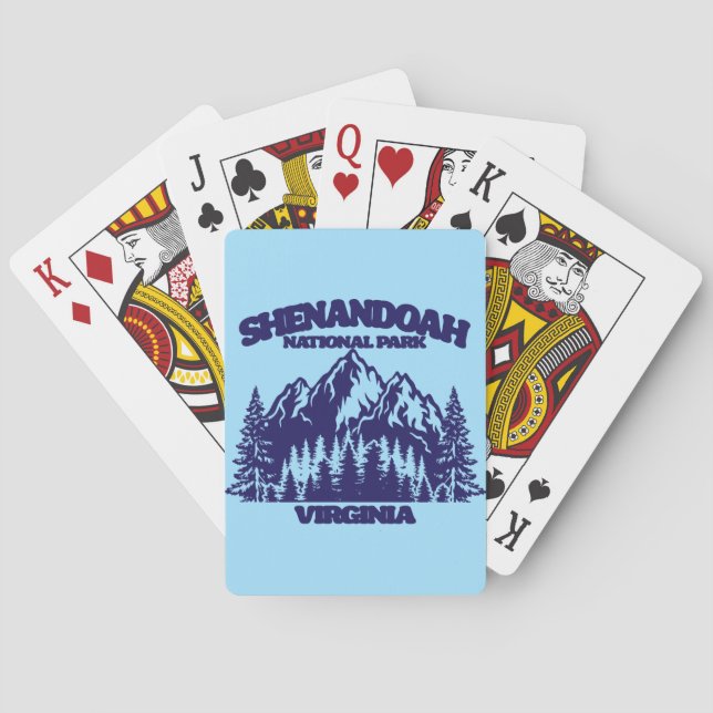 Jeu De Cartes Le Parc national de Shenandoah (dos)
