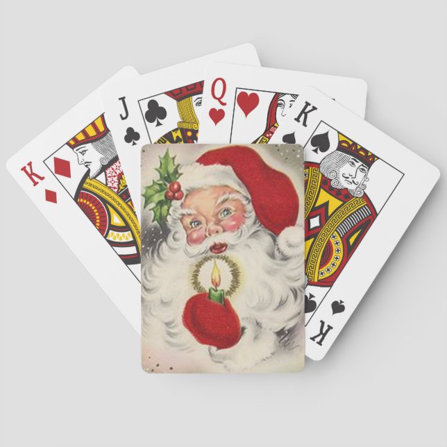 Jeu De Cartes Le père noël vintage (dos)