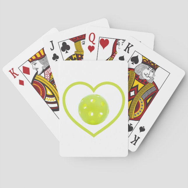 Jeu De Cartes le pickleball aime le pickball jaune (dos)