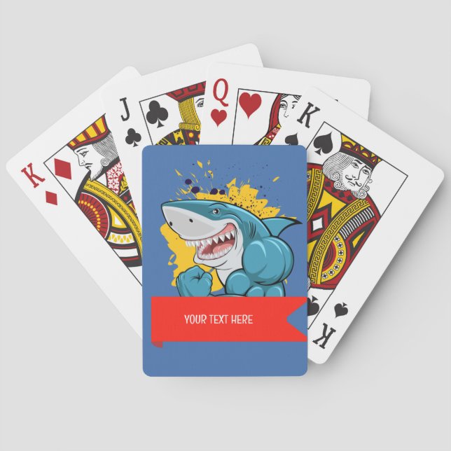 JEU DE CARTES LE REQUIN  (dos)