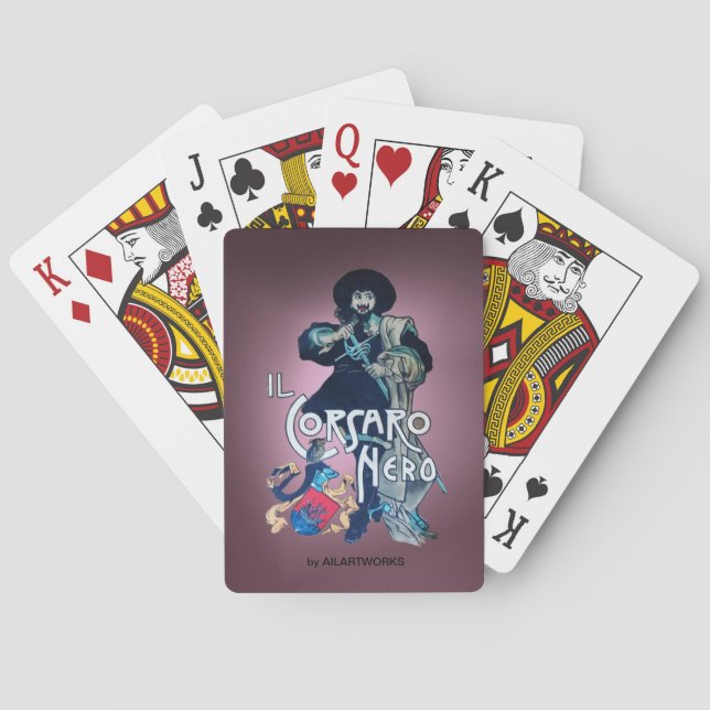 Jeu De Cartes LE ROSE NOIR pourpre (dos)