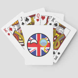 Jeu De Cartes Le Royaume-Uni Geeky tendant drôle Countryball