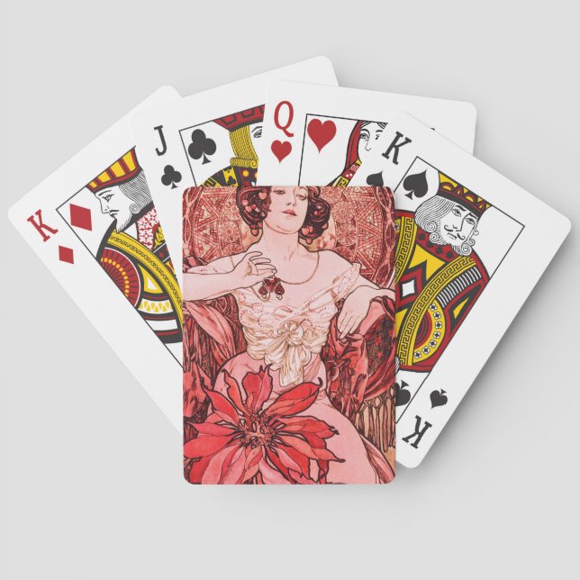 Jeu De Cartes Le rubis d'Alphonse Mucha (dos)