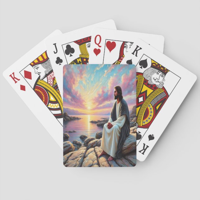 Jeu De Cartes Le Sauveur Pacifique au bord de l'eau (dos)