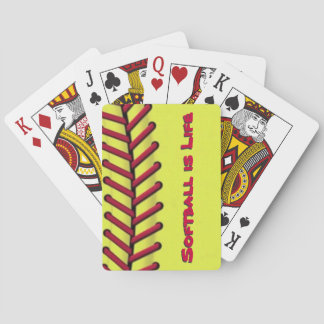 Jeu De Cartes Le softball est la vie