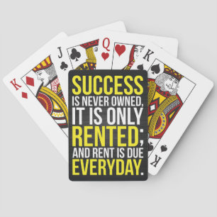 Jeu De Cartes Le succès n'est jamais possédé
