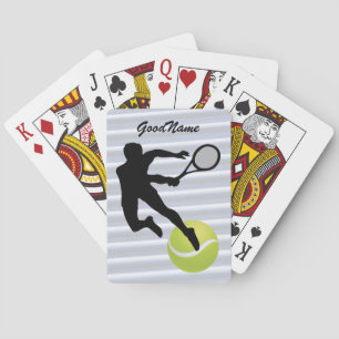 Jeu De Cartes Le tennis, personnalisent avec le nom