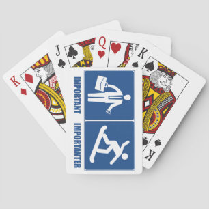 Jeu De Cartes Le travail est important, faisant du surf des