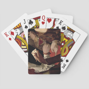 Jeu De Cartes Le Tricheur avec l'as de carreau, détail de la