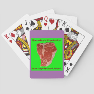 Jeu De Cartes Le végétarien a manqué des cartes de jeu de