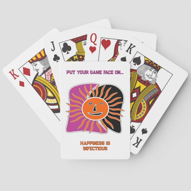 Jeu De Cartes Le visage souriant du soleil (dos)