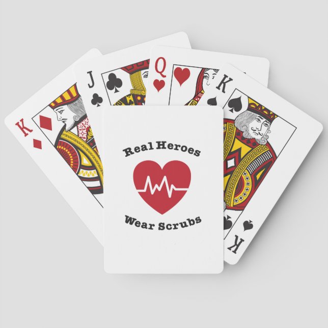 Jeu De Cartes Le vrai usage de héros frottent le cadeau drôle (dos)